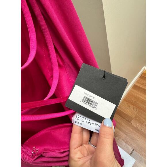 NEW NWT Mac Duggal 26512 One Shoulder Gown Candy Pink size 12 - Picture 5 of 5